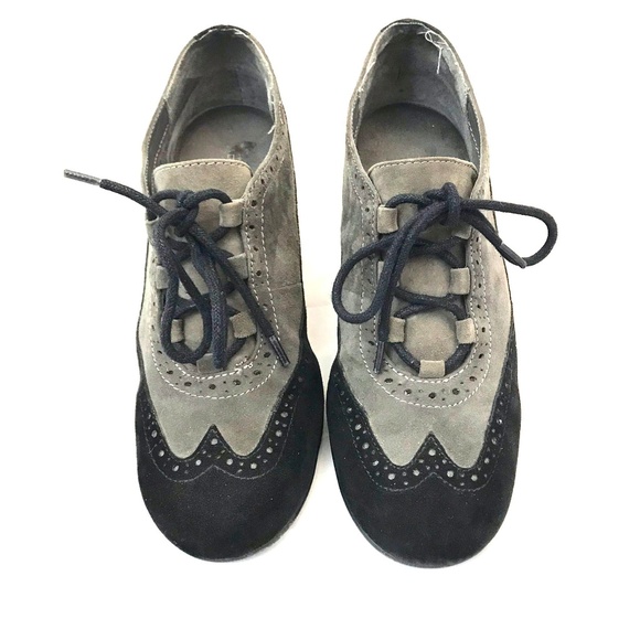 AEROSOLES Shoes - Aerosoles Suede leather wingtip spectators wedge